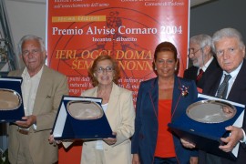 Antonella Steni, Paolo Ferrari e Sergio Zavoli Premio Cornaro 2004